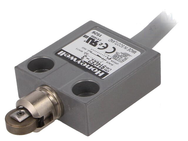 Eindschakelaar; langwerpige roller van metaal Ø12,4mm; SPDT; 5A Eindschakelaar; langwerpige roller van metaal Ø12,4mm; SPDT; 5A